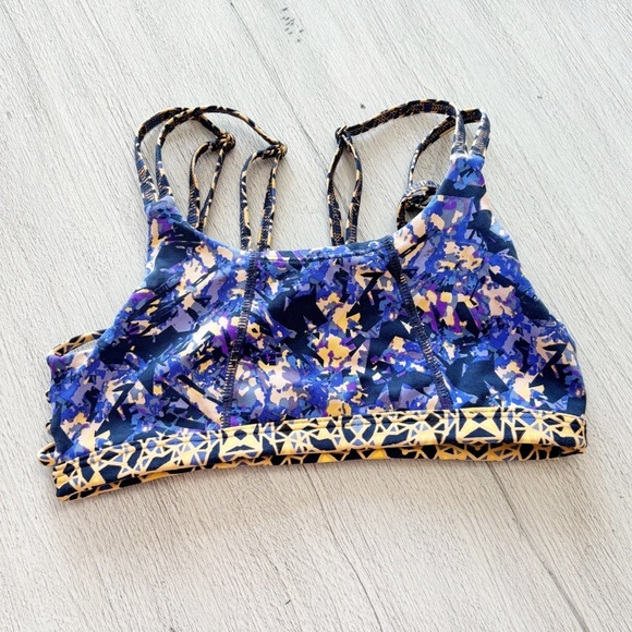 MAAJI Womens Multicolor Reversible Floral Geometric Print Strappy Bikini Top M - Picture 1 of 7